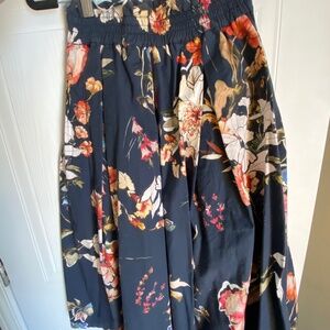Stradivarius A-line floral-print skirt